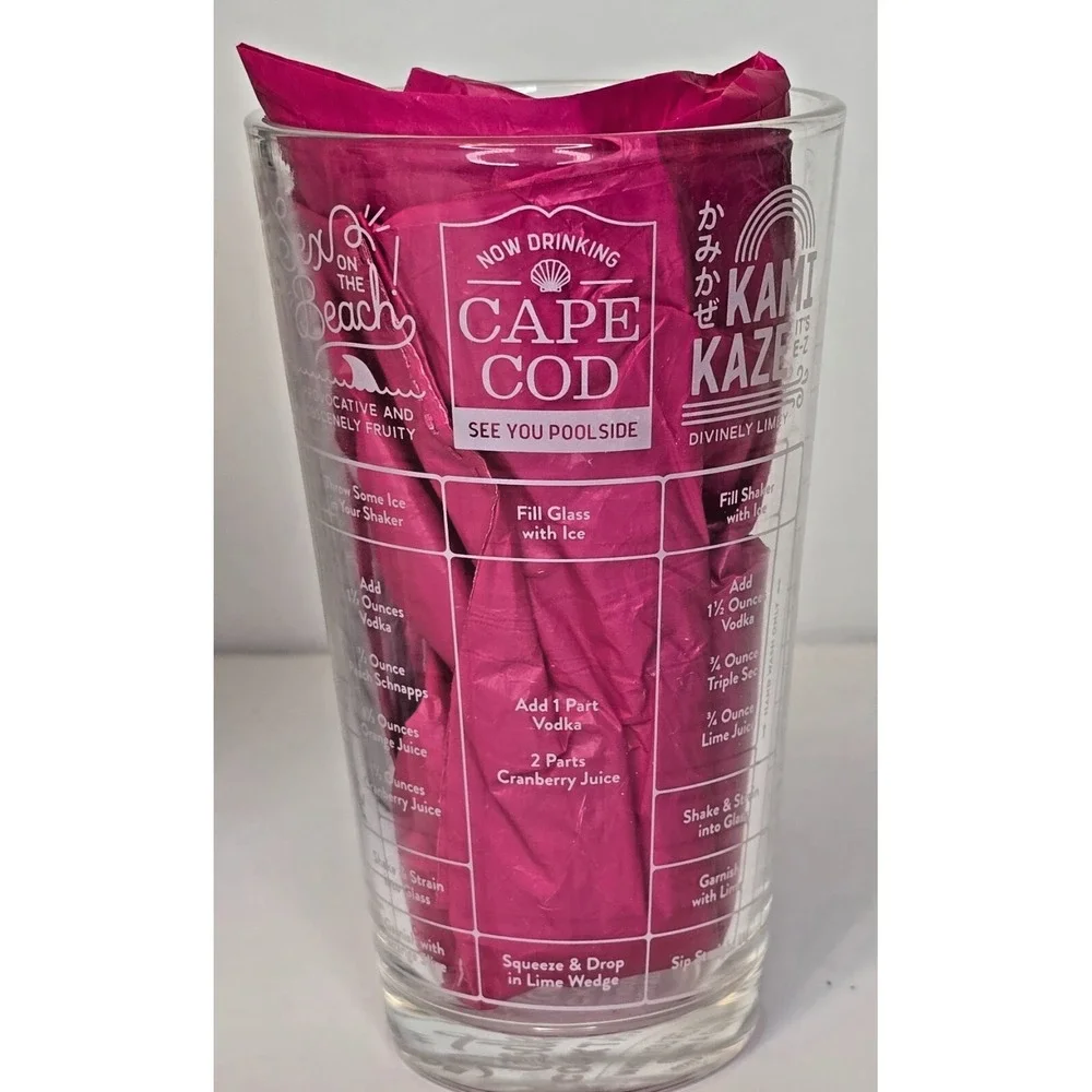 Good Measure‎ Vodka Cocktails Recipe Glass By Fred *NEW IN BOX*